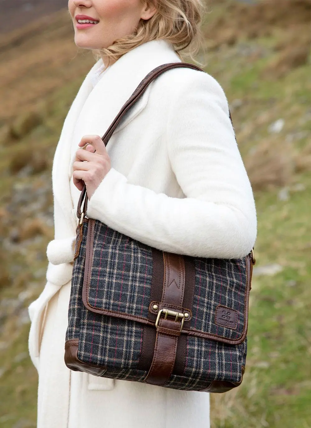Tartan Book Bag