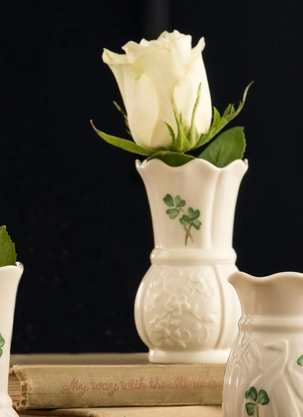 Belleek Shamrock 4'' Vase