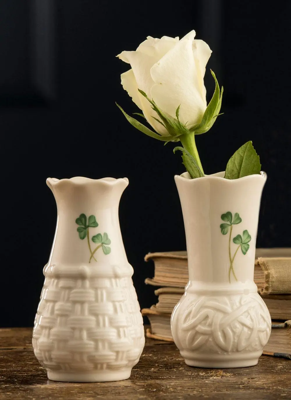 Belleek Weave 4'' Vase