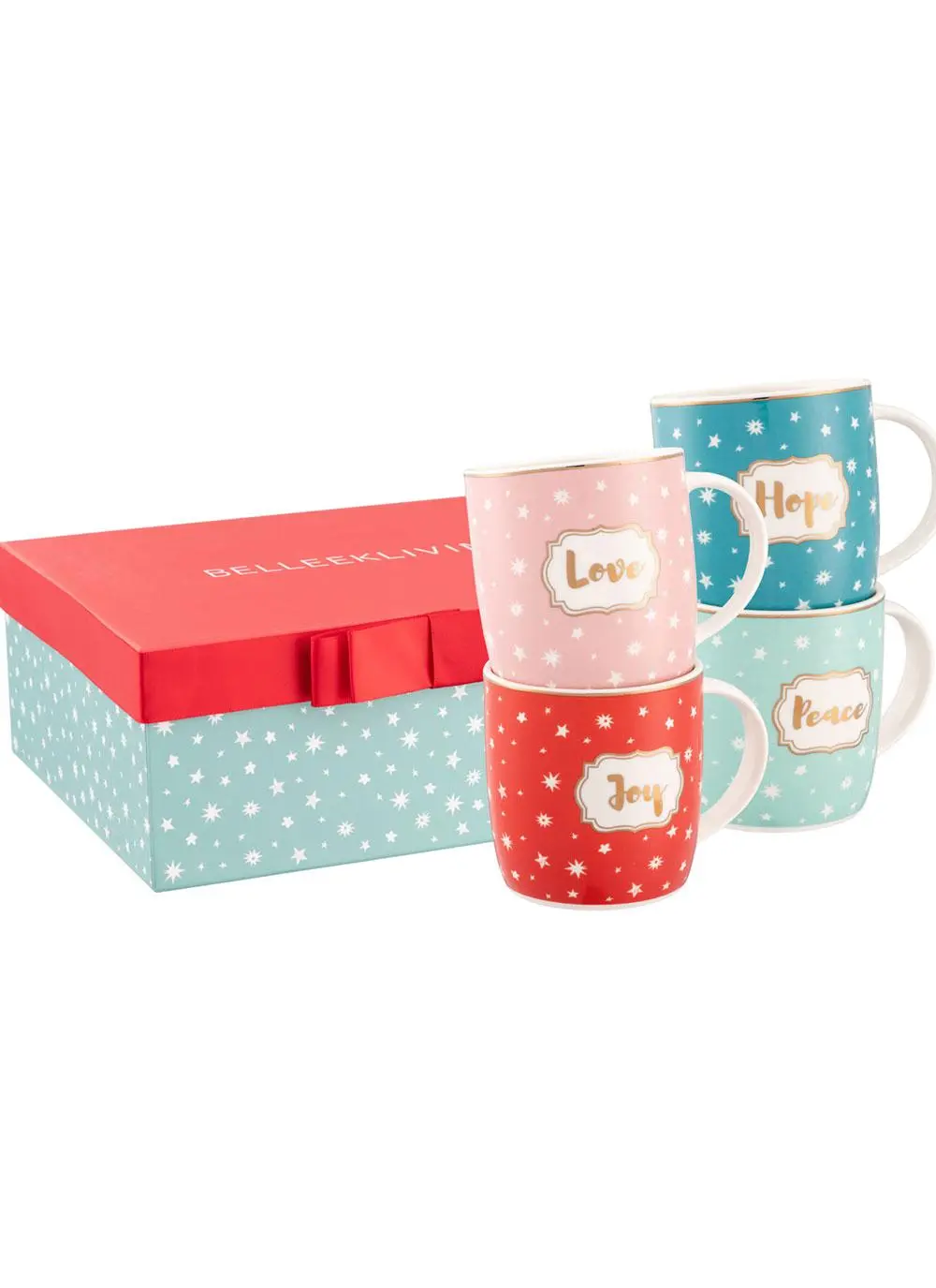 Christmas Mugs Set of 4