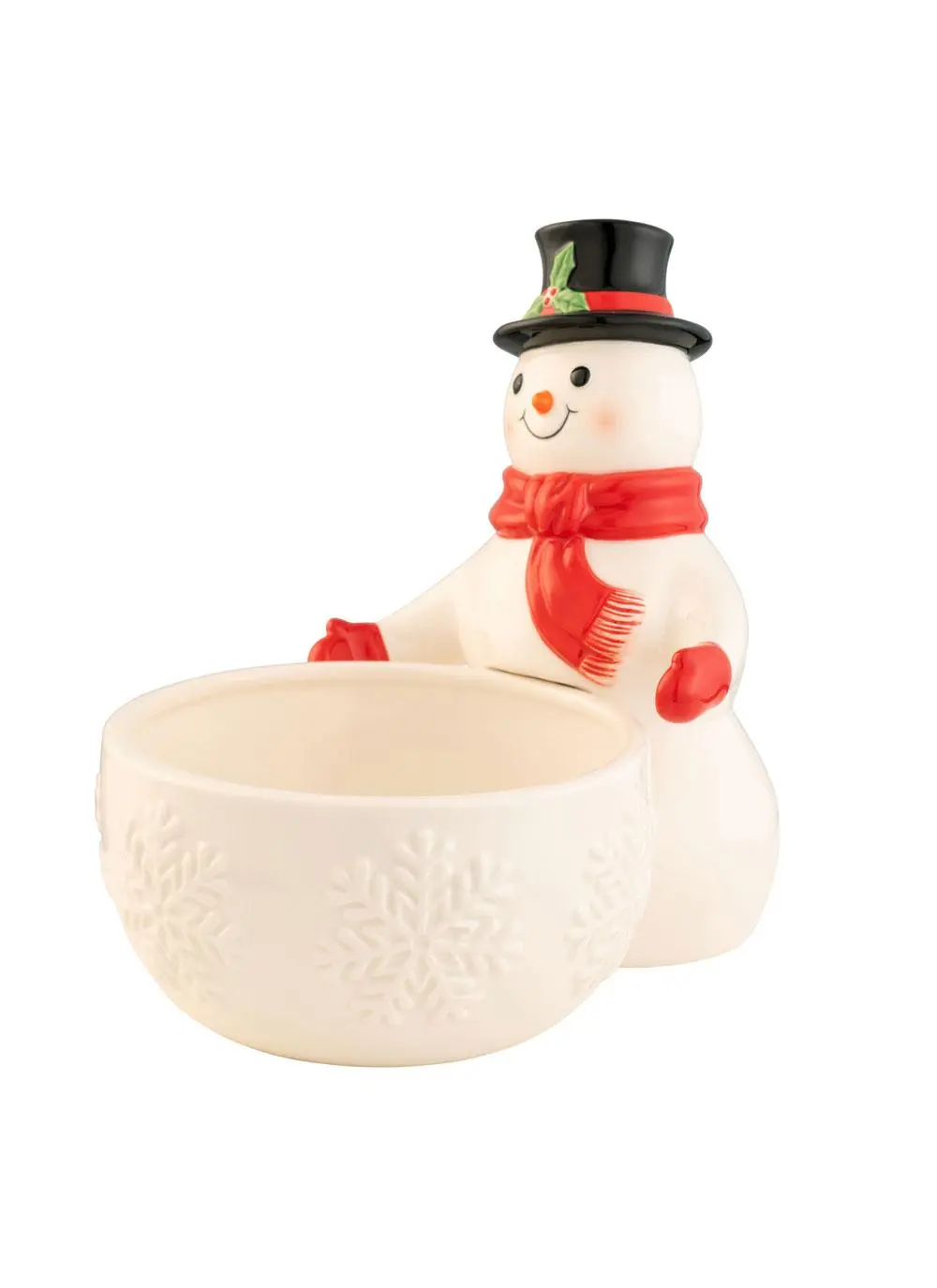 Jolly Snowman Candy Dish