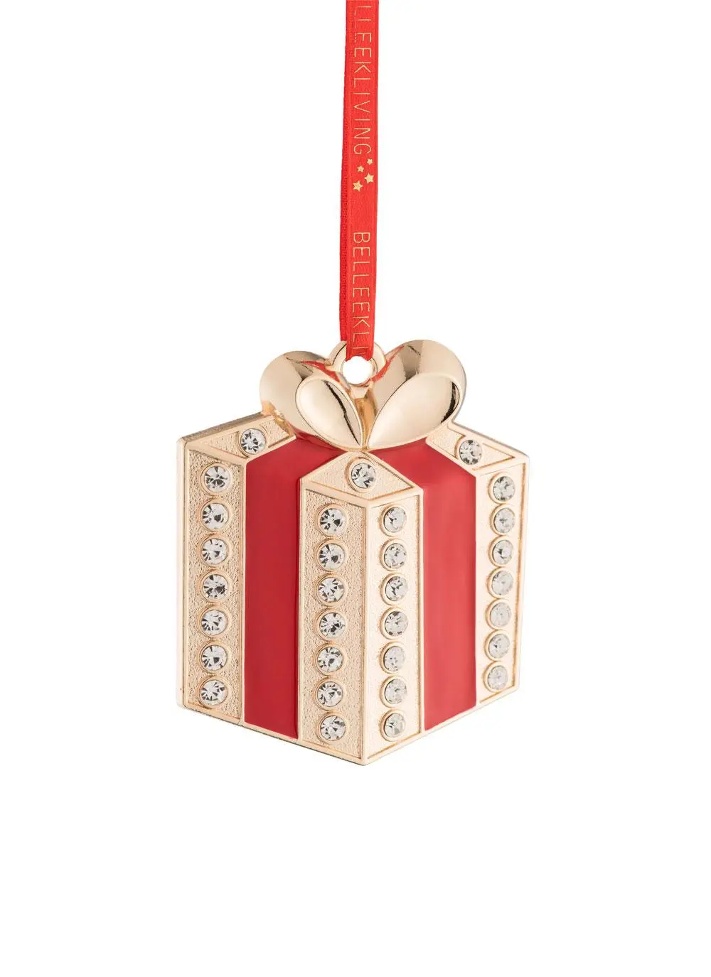 Christmas Present Enamel Ornament