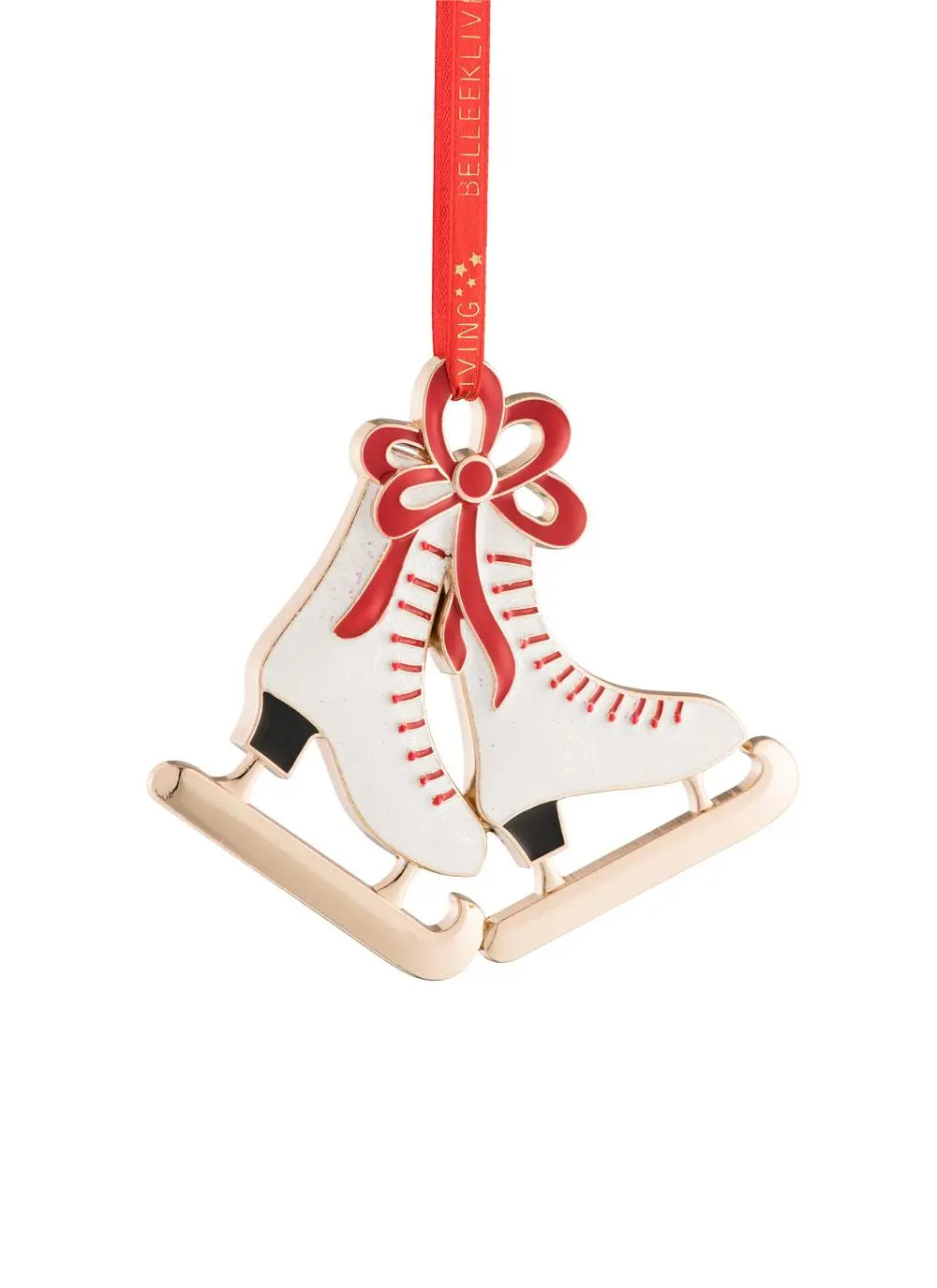 Ice Skates Enamel Decoration