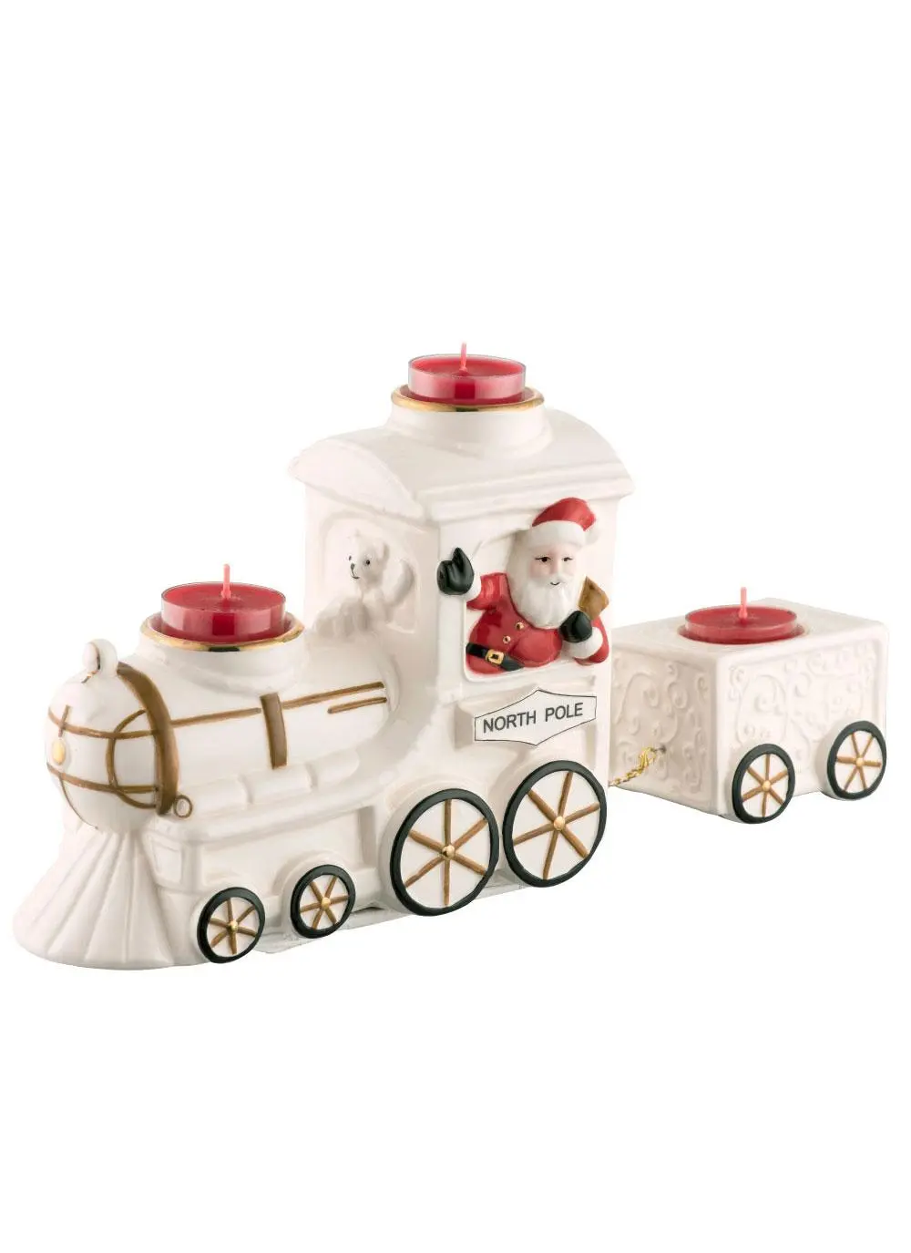 Santa on North Pole Express Votive