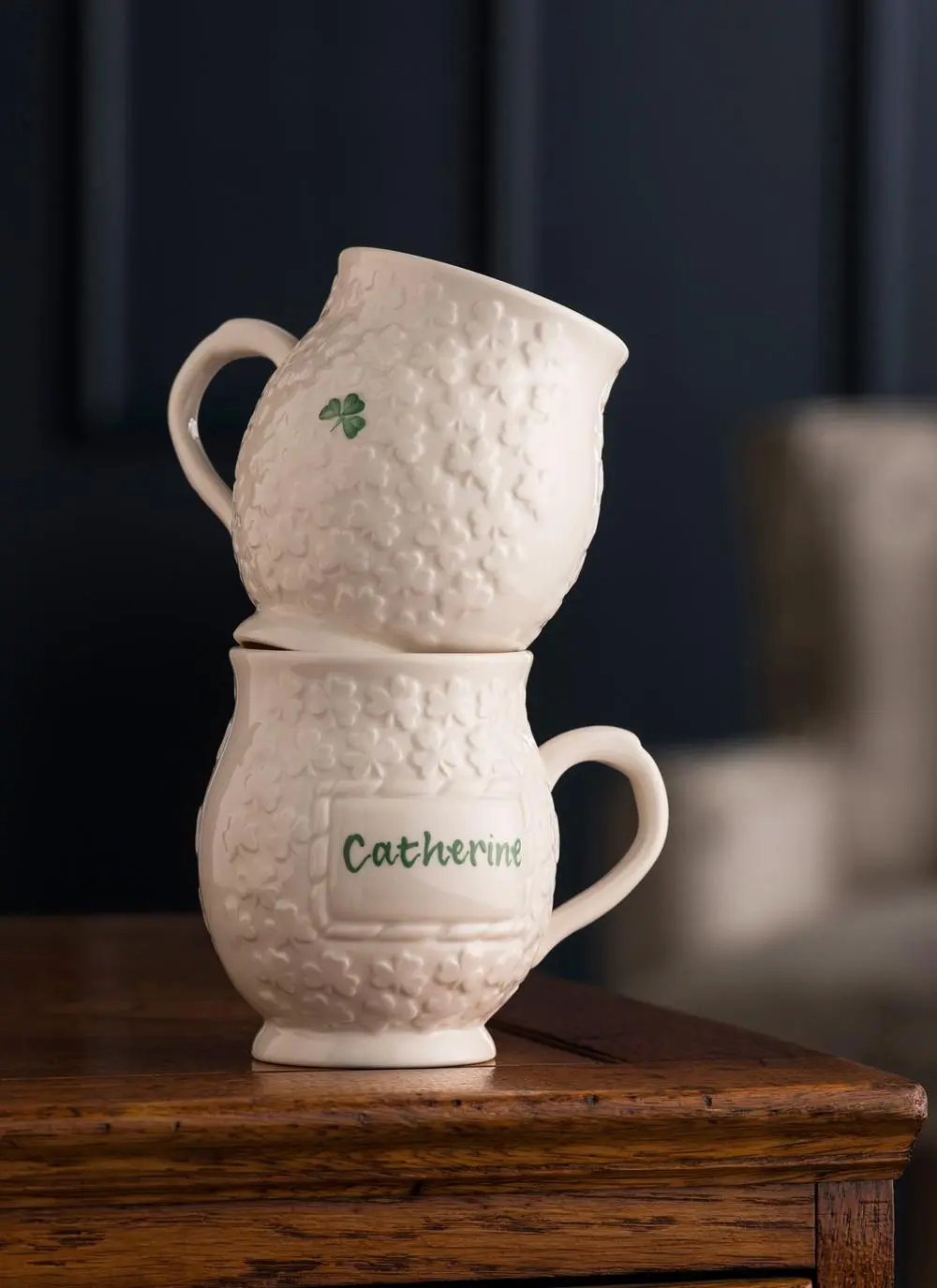 Personalized Lucky Shamrock Mug 