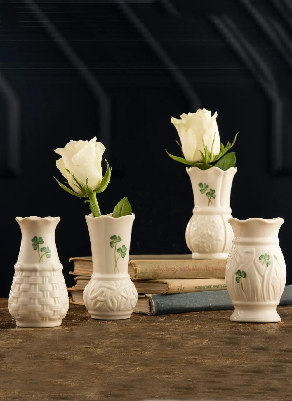 Belleek Weave 4'' Vase