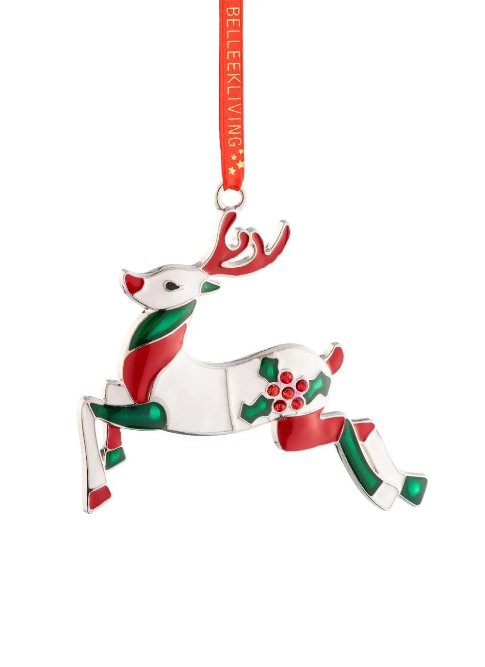 Reindeer Enamel Ornament