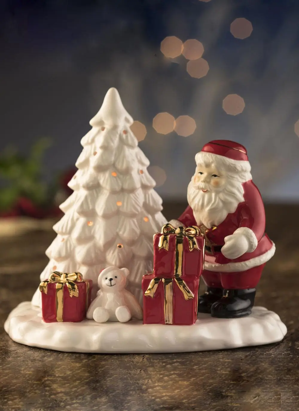 Santa & Christmas Tree Votive