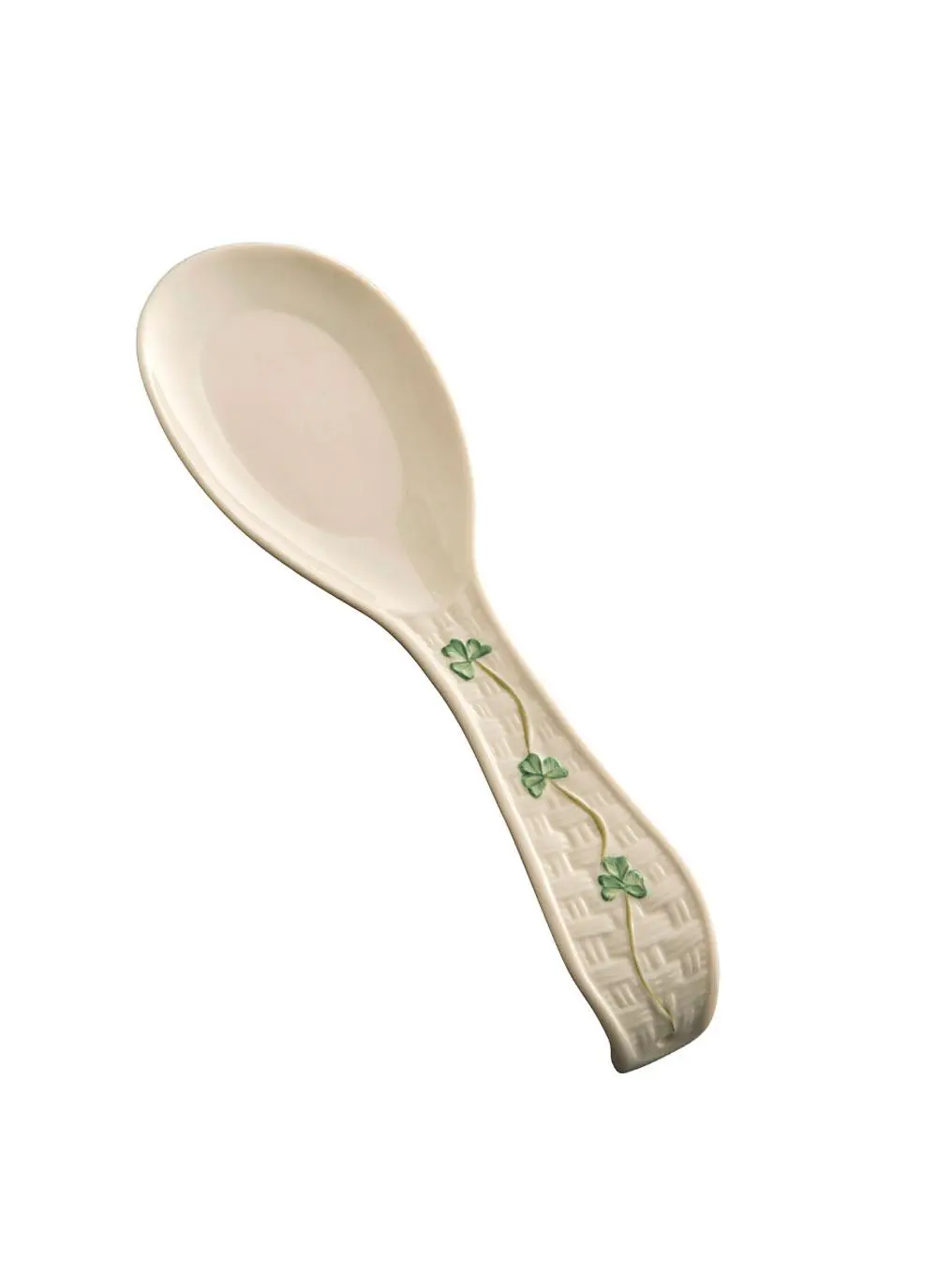 Belleek Classic Shamrock Spoon Rest