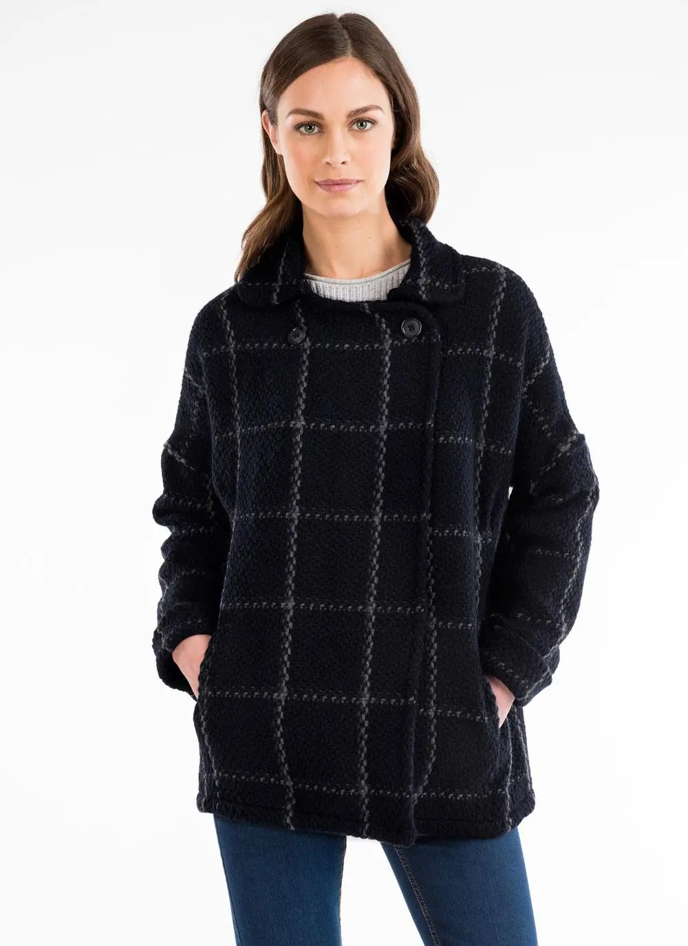 Sarah Double Breasted Car Coat