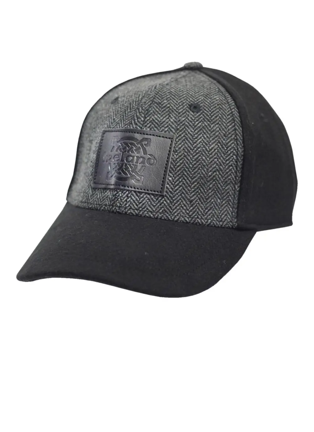 Men's Black Tweed Celtic Baseball Cap