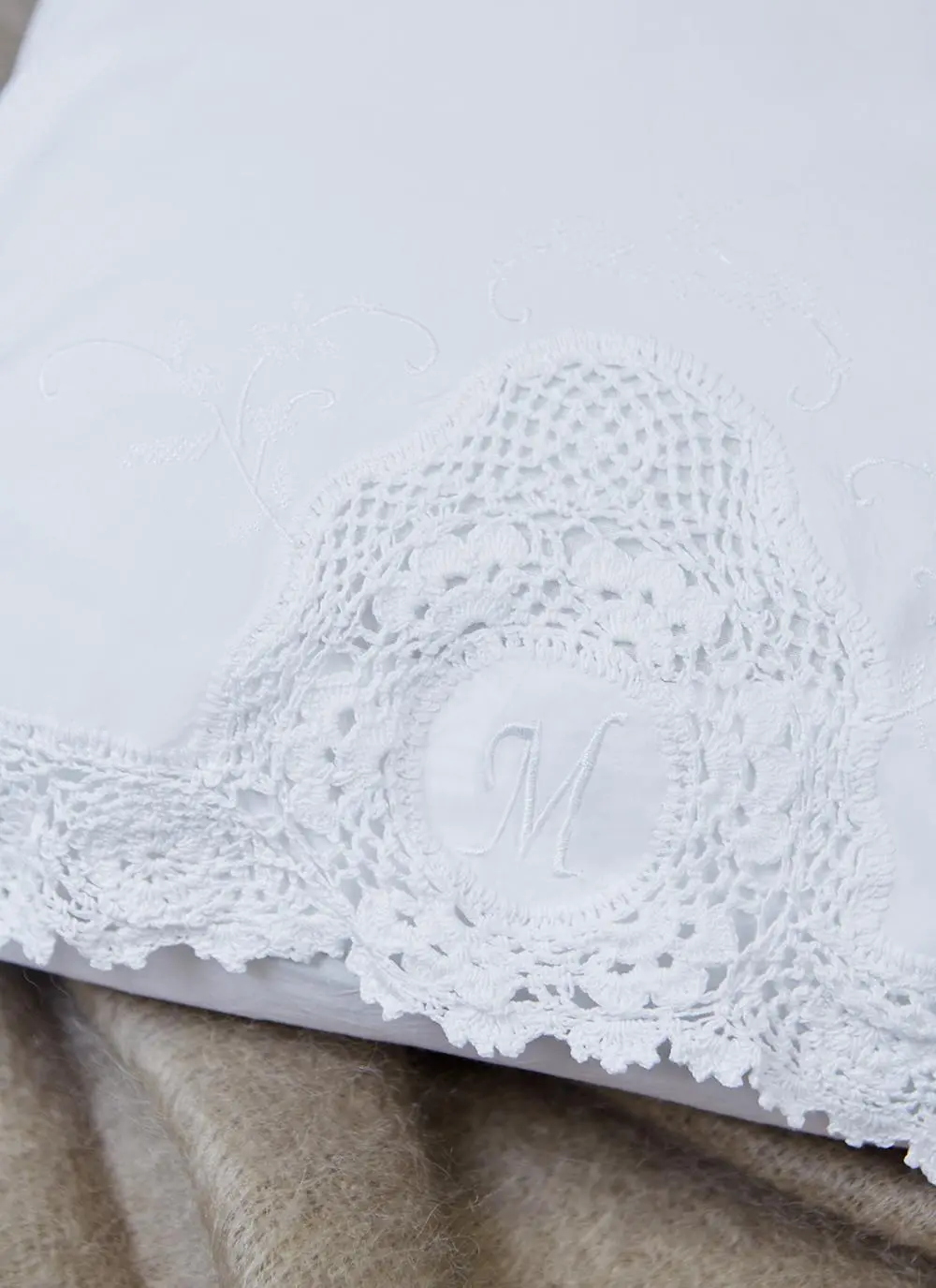 Blarney Monogram Housewife Pillowcase - M