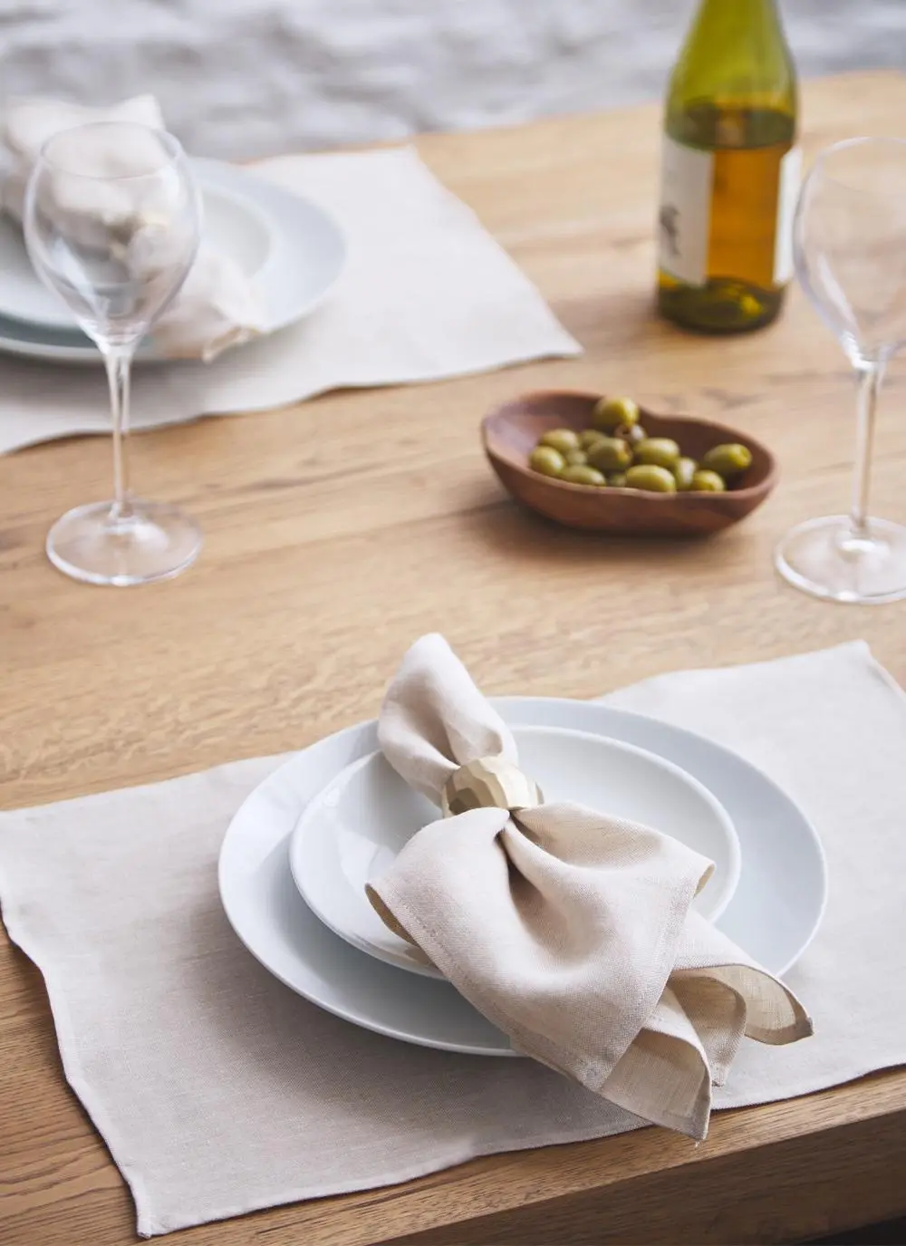 Blarney Irish Linen Natural Chambray Placemats