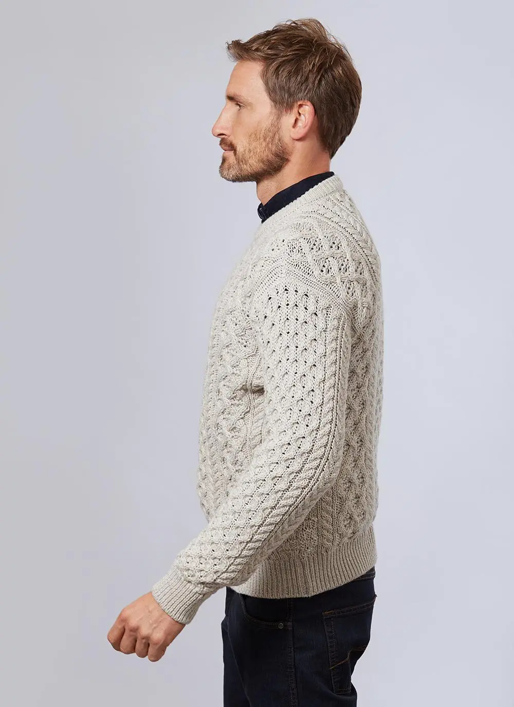 Blasket Honeycomb Stitch Aran Sweater