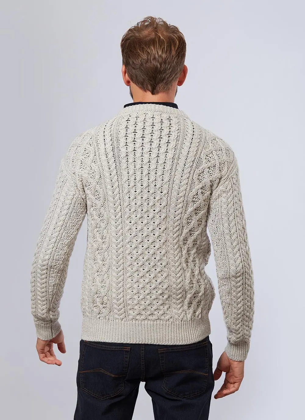 Blasket Honeycomb Stitch Aran Sweater