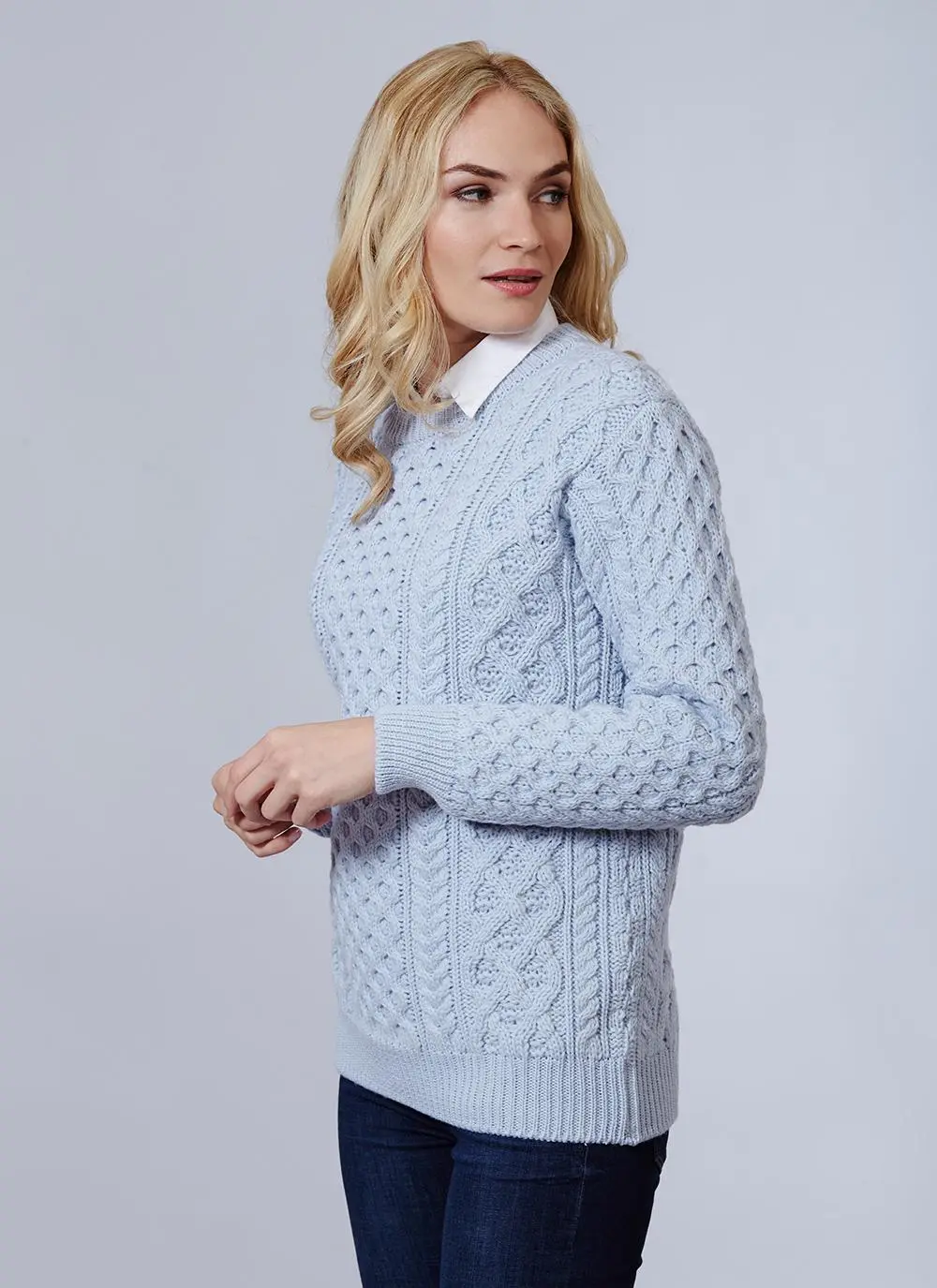 Blasket Honeycomb Stitch Aran Sweater