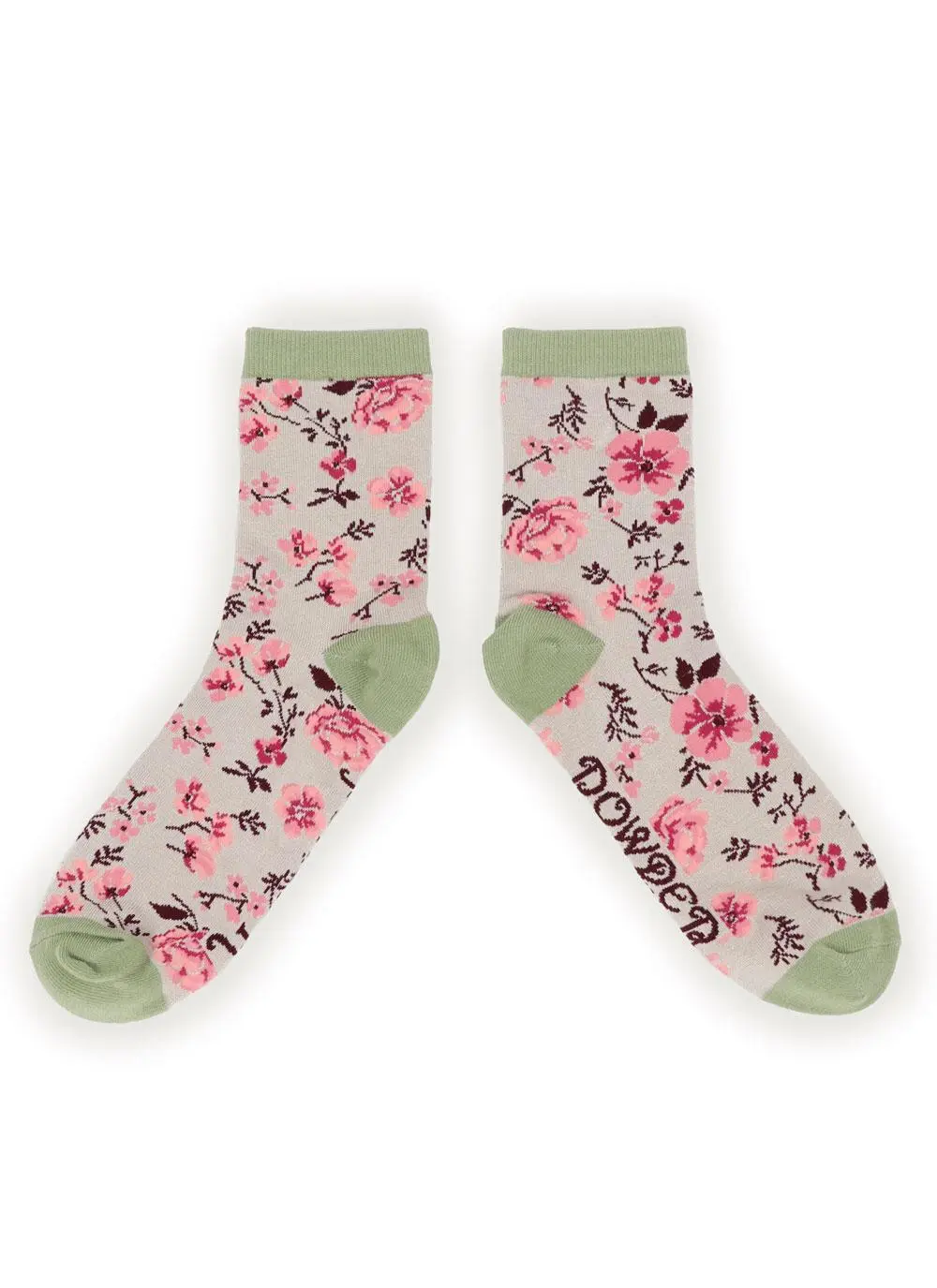 Ladies Blossom Ankle Socks Set of 2