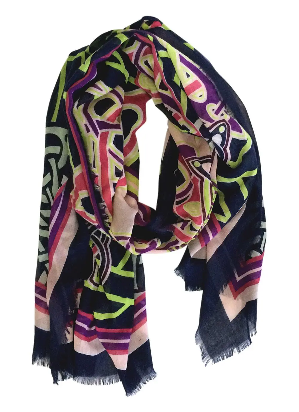 Celtic Scarf Navy Multi