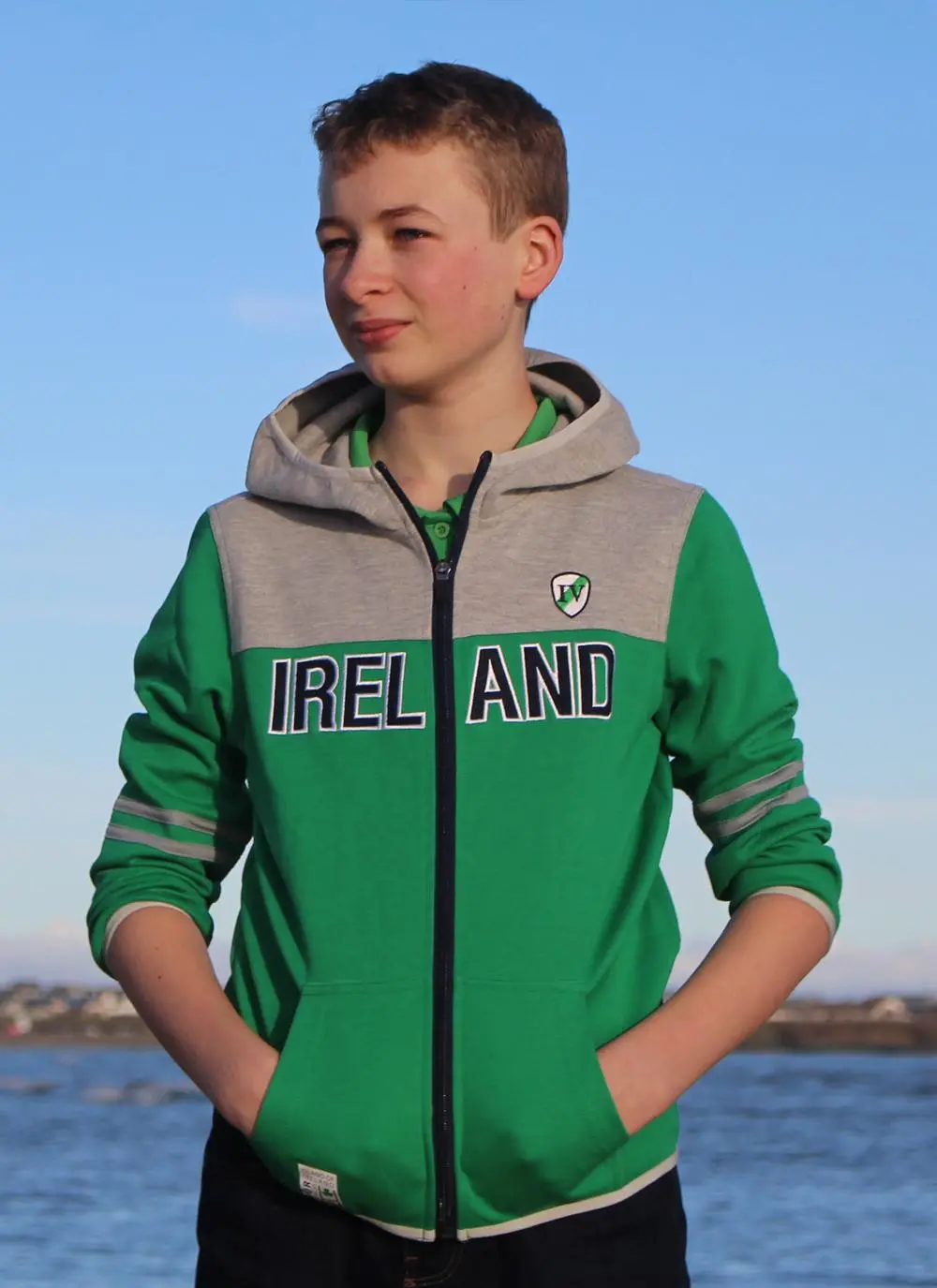 Boys Ireland Zip Hoodie