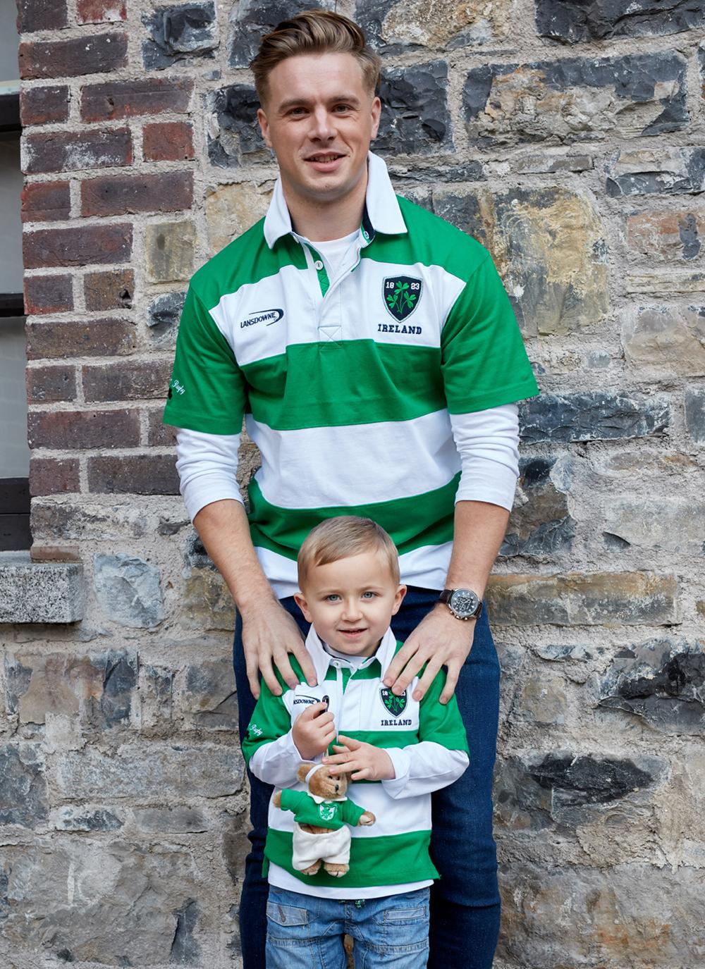 Irland Irish Rugby Shirt 6 Nationen Babys Kinder Erwachsene alle Größen Custom embroide 
