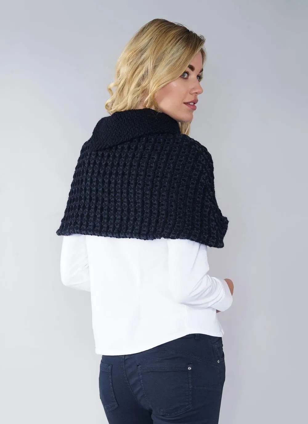 Wool Capelet Topper
