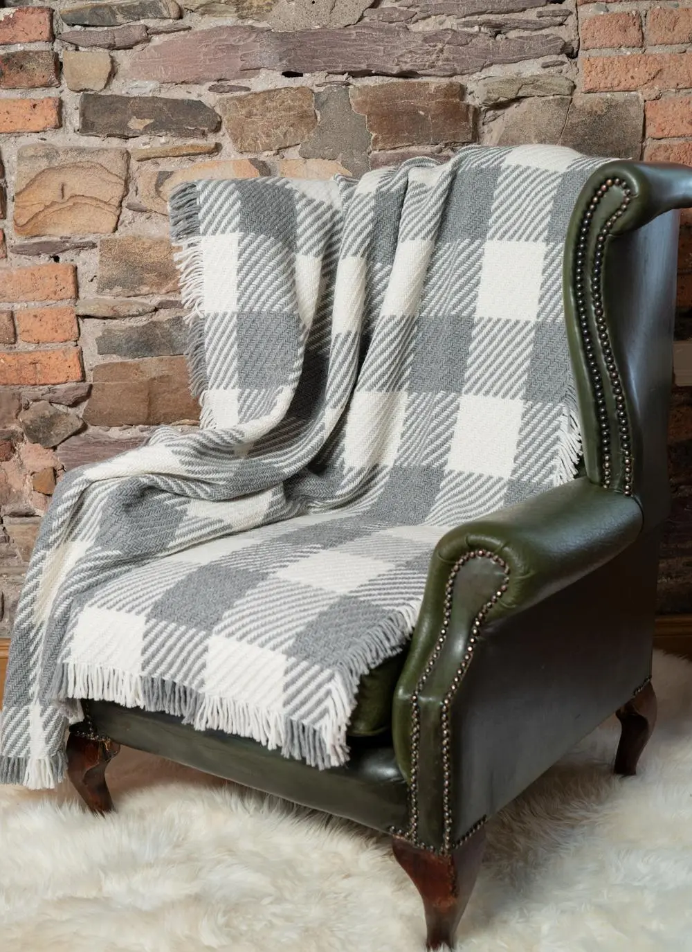 Woven Wool Alpaca Throw