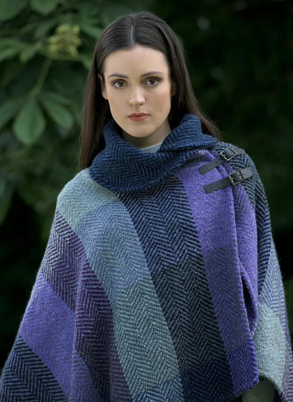 Check Buckle Cape Donegal Lavender