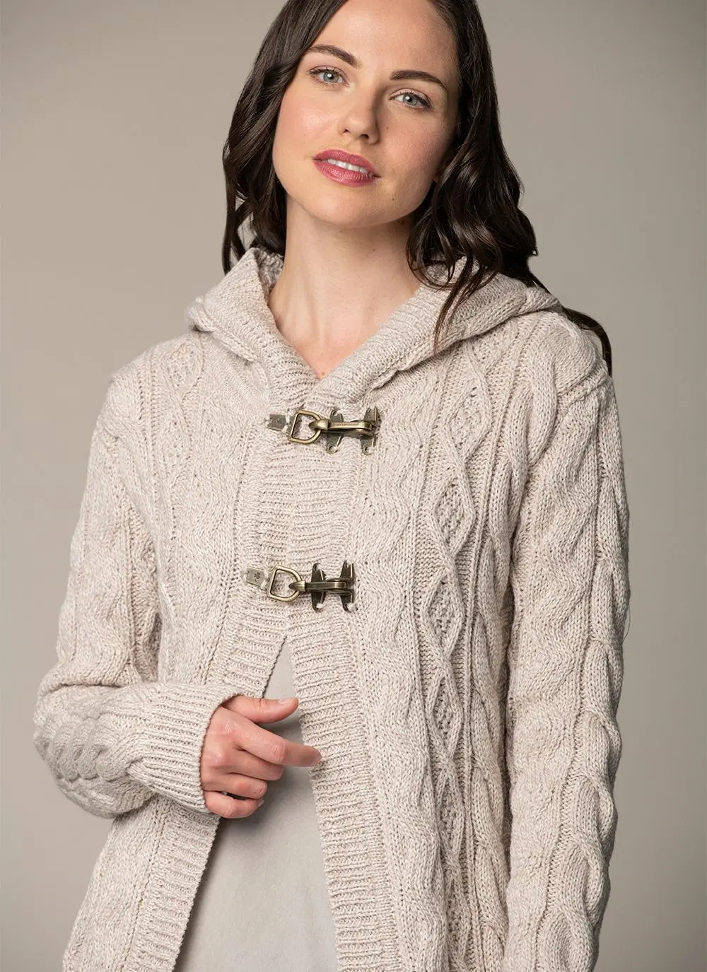 Catherine Aran Hooded Cardigan