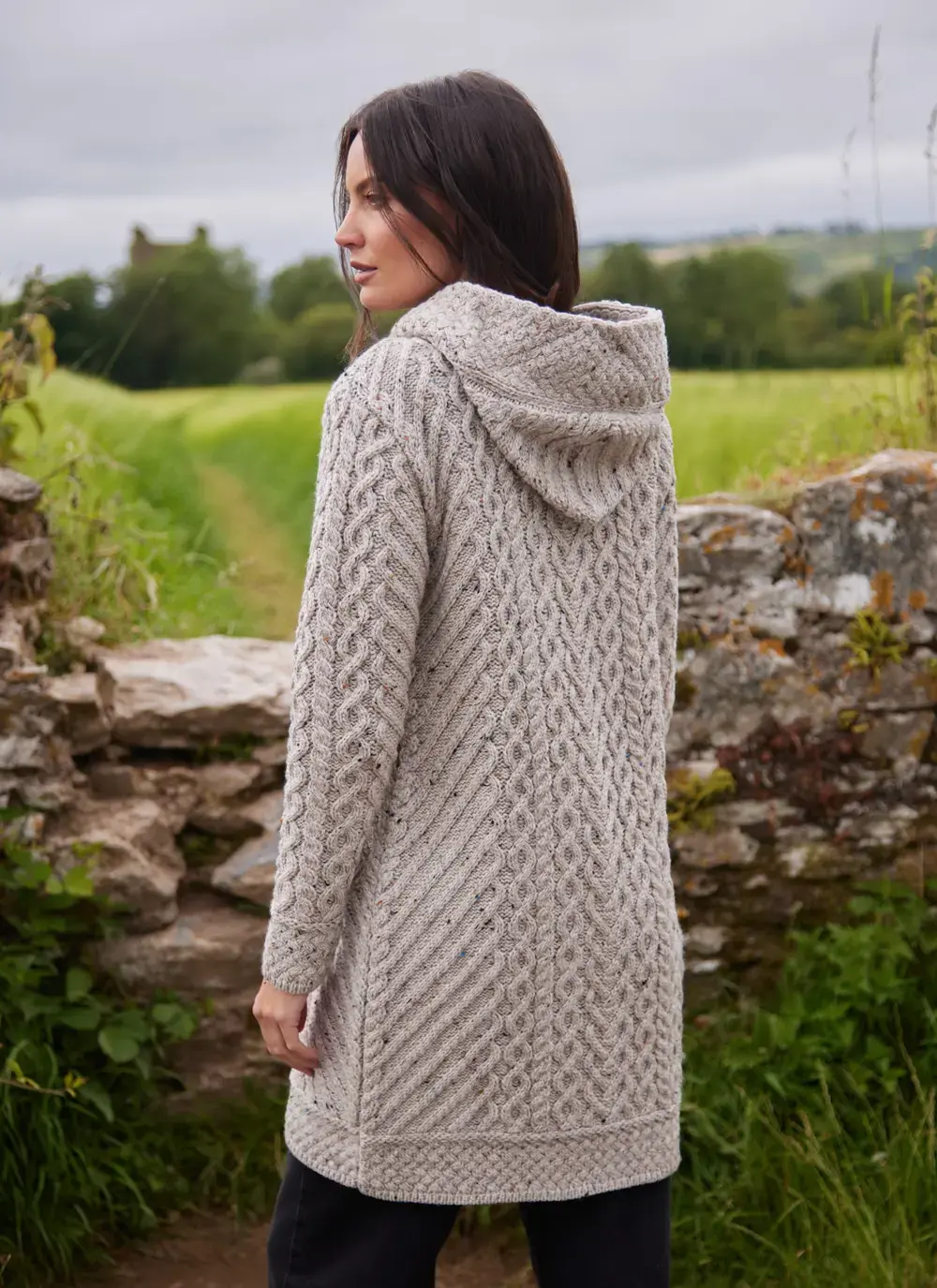 Catriona Side Zip Hooded Coatigan