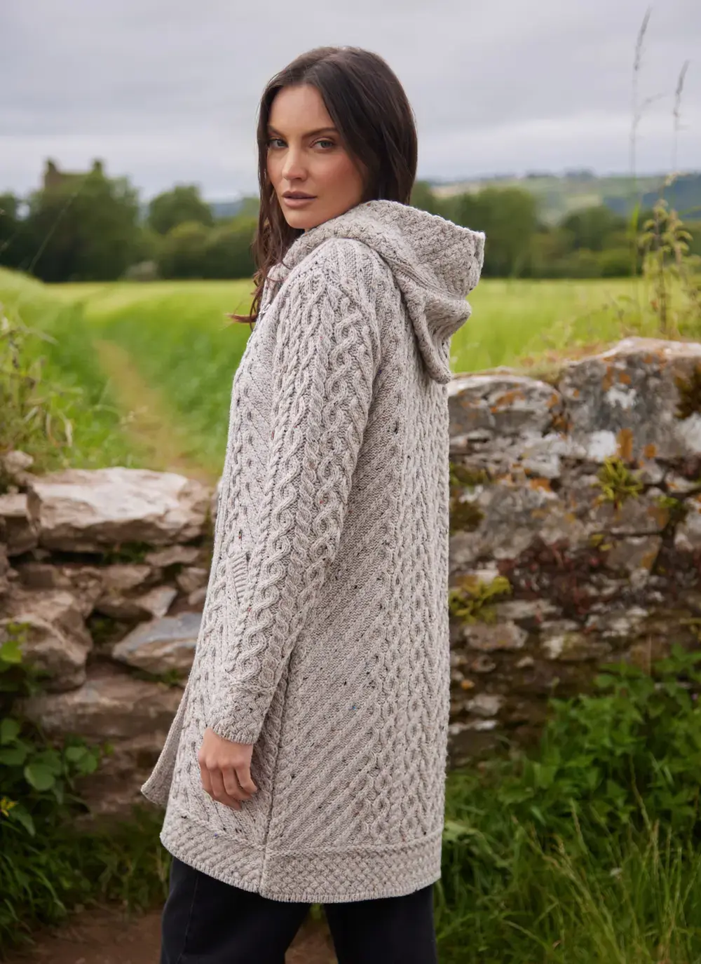 Catriona Side Zip Hooded Coatigan