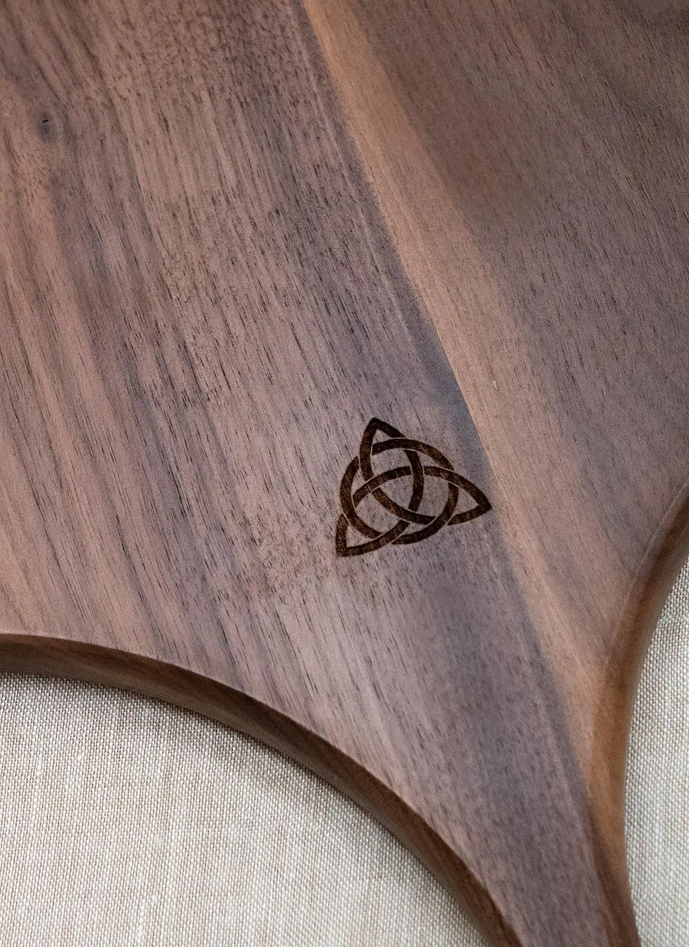 Personalized Trinity Knot Walnut Pizza Peel