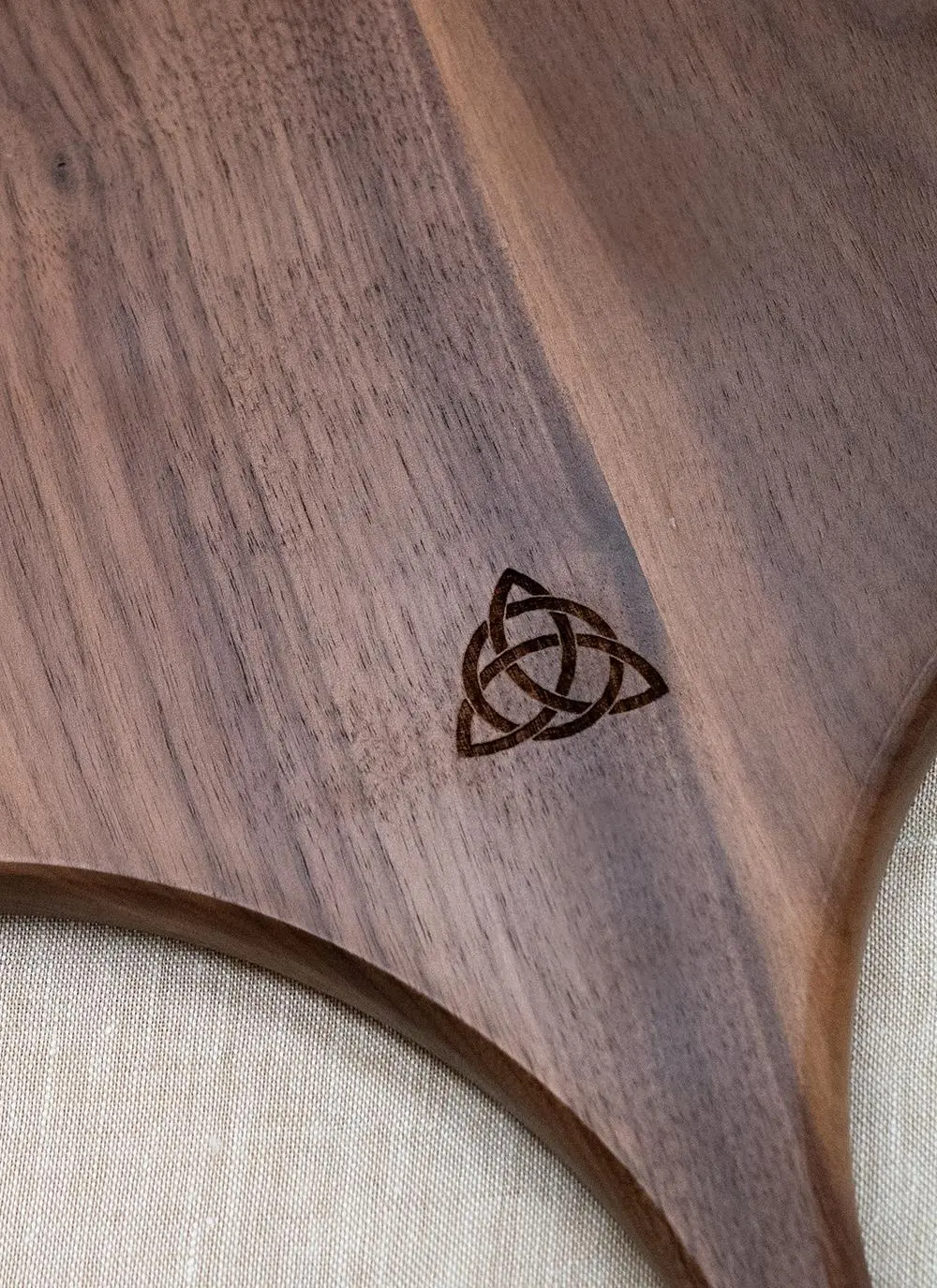 Trinity Knot Walnut Wood Pizza Peel