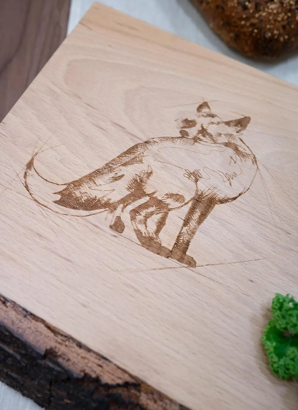Irish Beech Fox Waned Edge Board