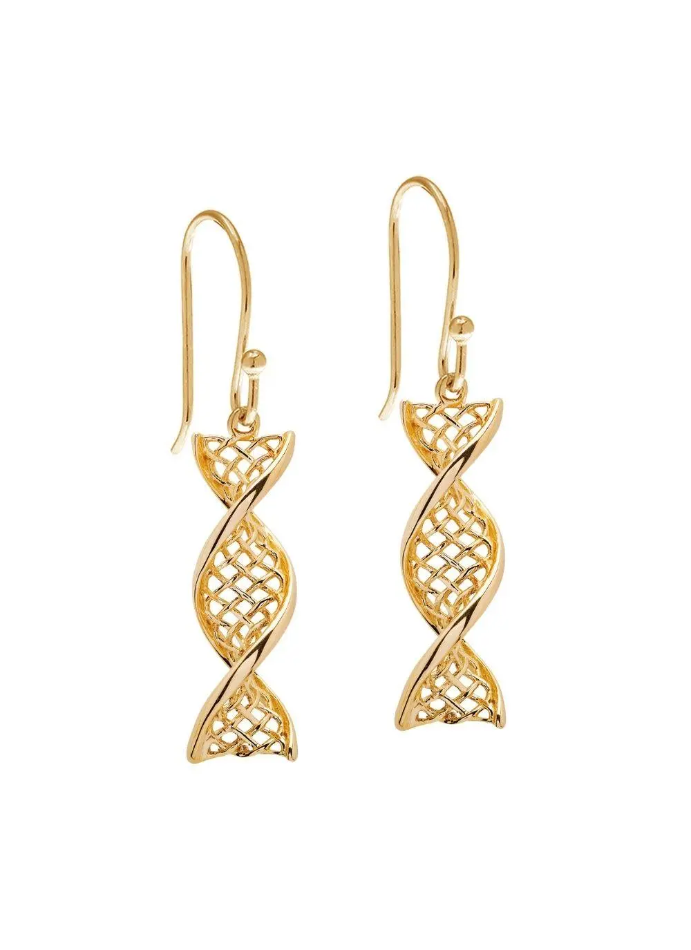 14K Gold Celtic Twist Earrings