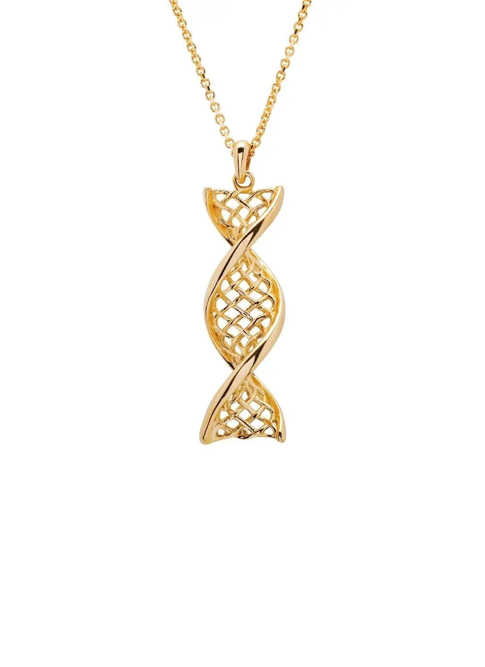 14K Gold Celtic Twist Pendant