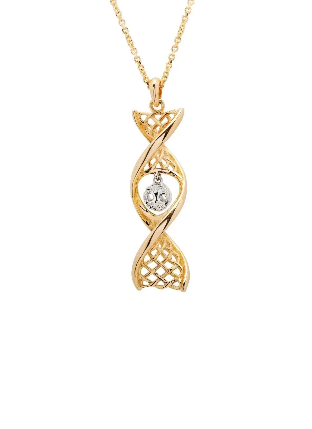 14K Gold Tree Of Life Twist Pendant