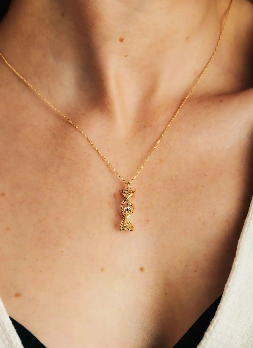 14K Gold Tree Of Life Twist Pendant