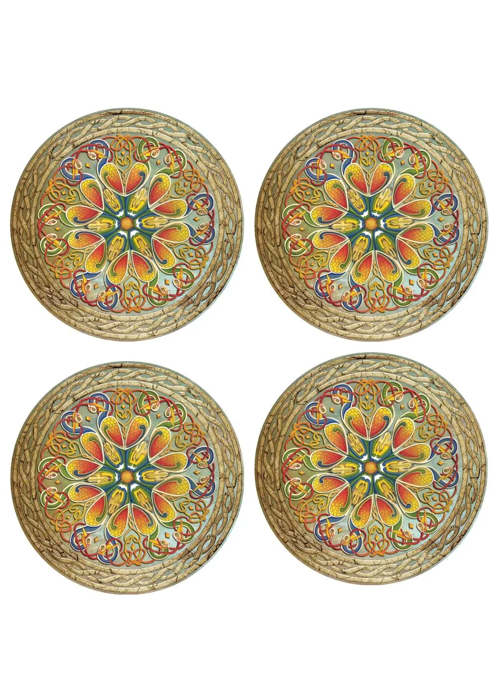 Celtic Kaleidoscope Coasters Set of 4