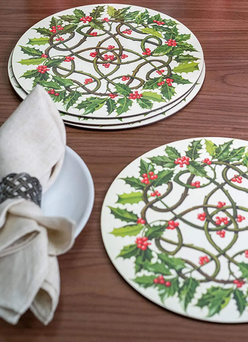 Celtic Christmas Knot Placemats Set of 4