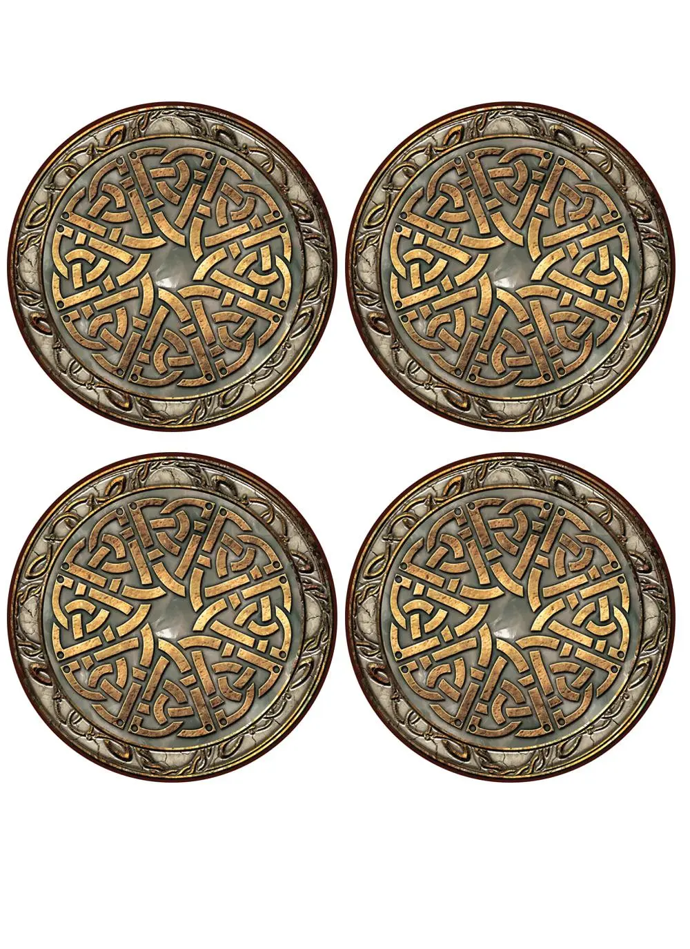 Celtic Knot Coasters Set of 4