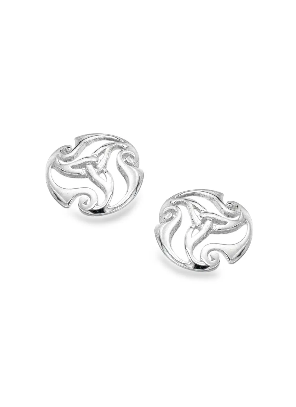 Celtic Swirl Trinity Knot Earrings