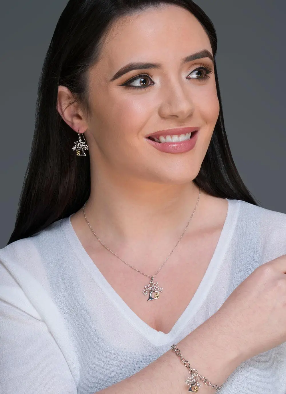 Celtic Tree Of Life Shamrock Pendant 