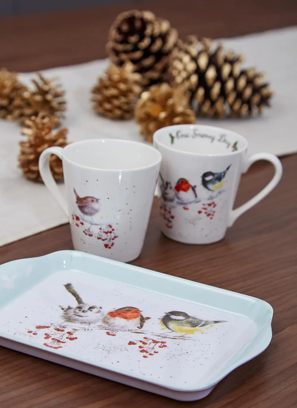 Wrendale Designs One Snowy Day Mug & Tray Set