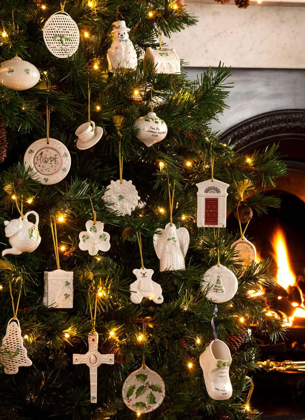 Angel with Shamrock Ornament