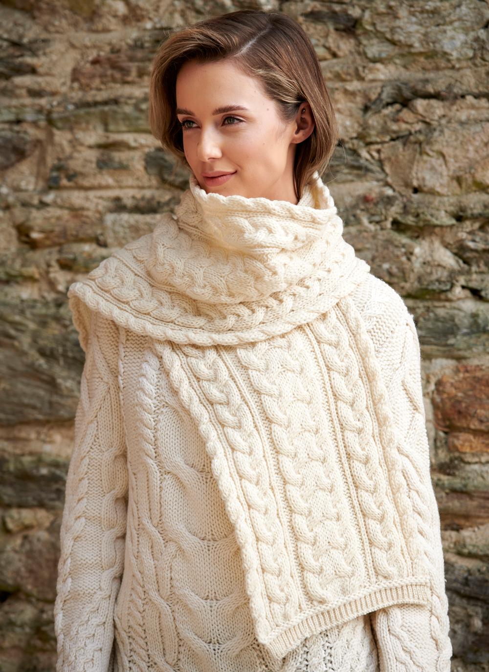 Chunky Cable Knit Scarf | Blarney