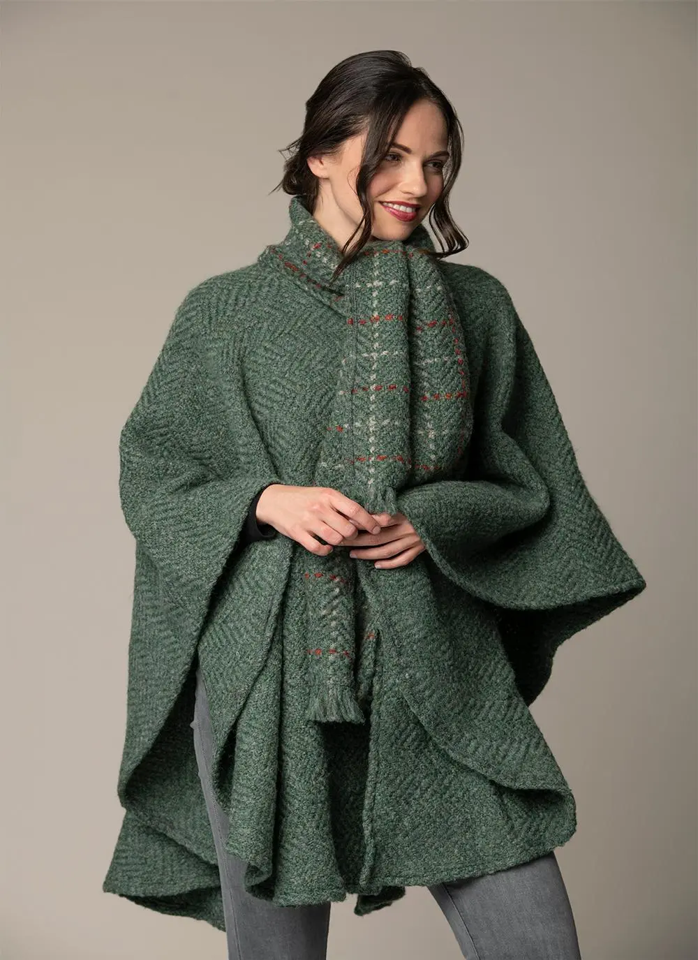 Ciara Cape Loden Green