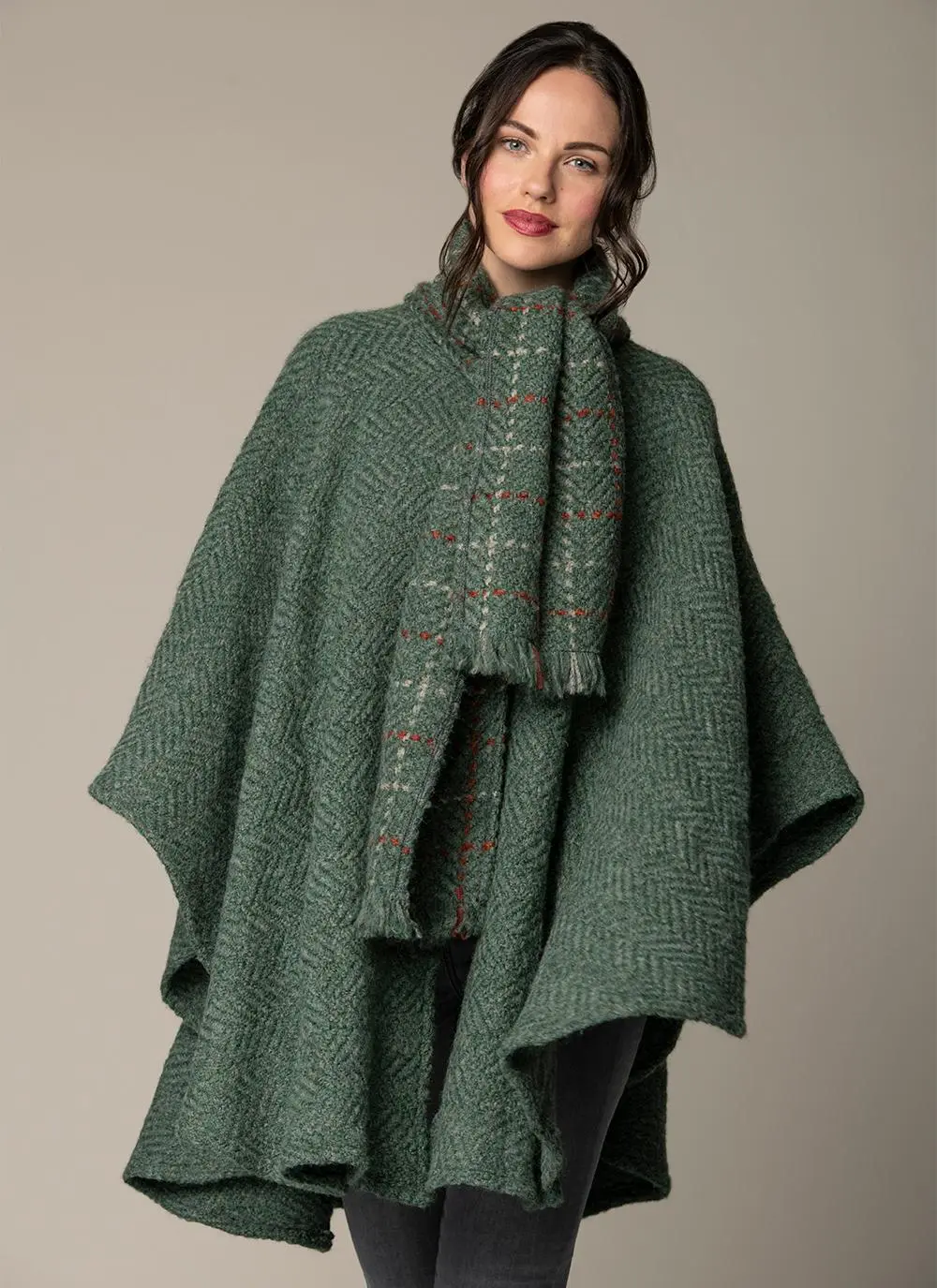 Ciara Cape Loden Green