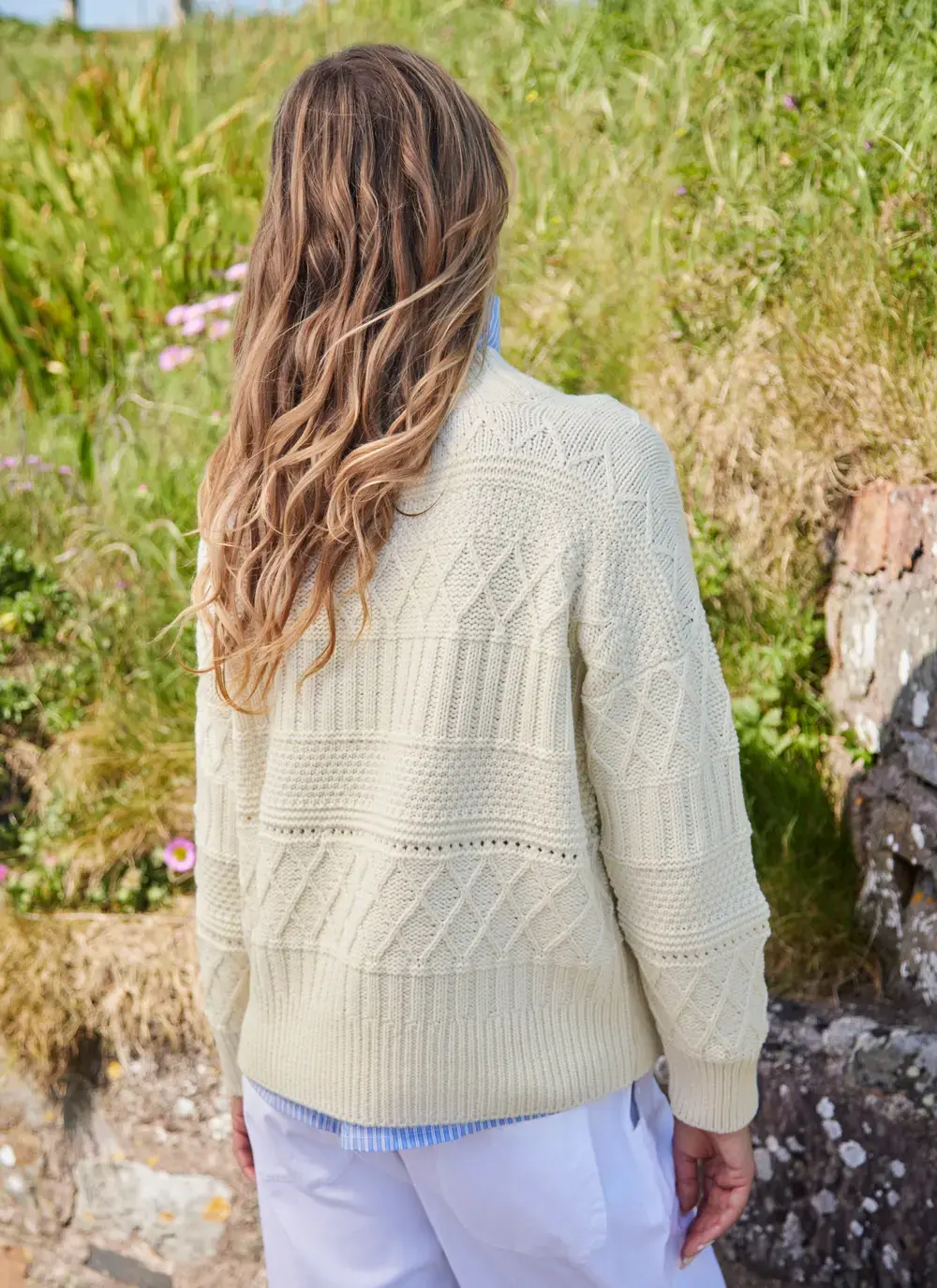 Clara Supersoft Merino Horizontal Crew Neck 