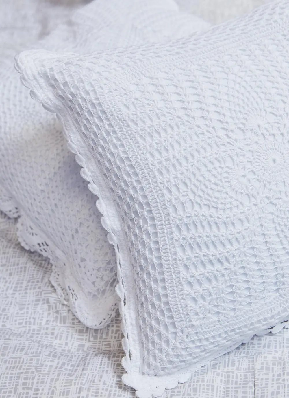 Clover Crochet Cushion Cover Set of 2