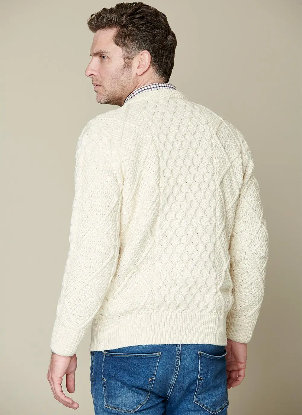 Conall Crew Neck Aran Sweater